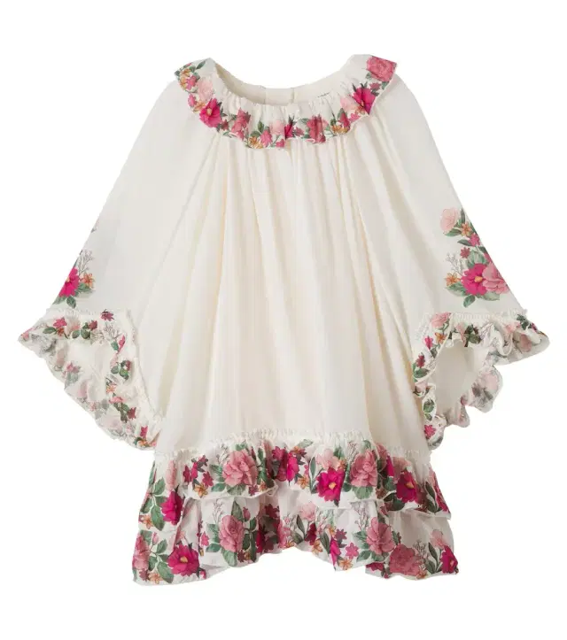 Chloe Kids Chloé Kids Floral ruffled tiered dress