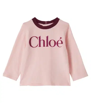 CHLOÉ KIDS Chloé Kids Baby logo cotton jersey T-shirt | Thumbnail 1