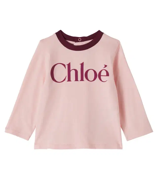 Chloe Kids Chloé Kids Baby logo cotton jersey T-shirt