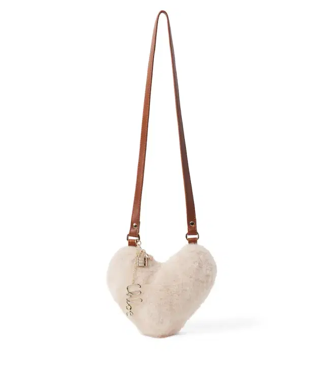 CHLOÉ KIDS Chloé Kids Heart leather-trimmed crossbody bag