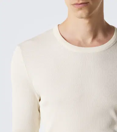 Lemaire Ribbed-knit cotton T-shirt | Thumbnail 2