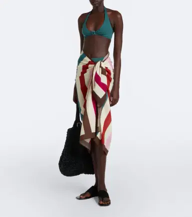 Eres Modernity cotton and silk beach cover-up | Thumbnail 4 Eres Modernity cotton and silk beach cover-up | Thumbnail 4