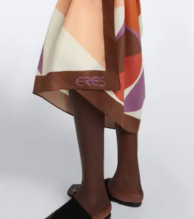 Eres Luisa printed cotton and silk beach cover-up | Thumbnail 5