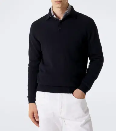 Allude Cashmere polo sweater | Thumbnail 3