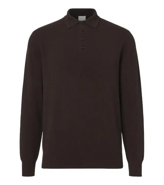 Cashmere polo sweater