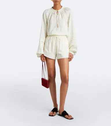 Xu Zhi Floral embroidered shorts | Thumbnail 4 Xu Zhi Floral embroidered shorts | Thumbnail 4