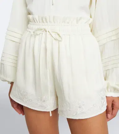 Xu Zhi Floral embroidered shorts | Thumbnail 5 Xu Zhi Floral embroidered shorts | Thumbnail 5