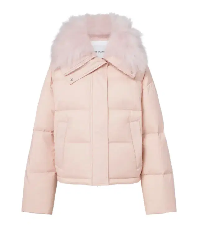 Yves Salomon Doudoune shearling-trimmed down jacket