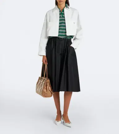 Prada Cropped denim jacket | Thumbnail 3 Prada Cropped denim jacket | Thumbnail 3