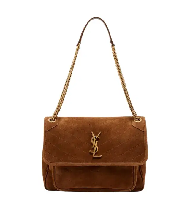 Niki Medium suede shoulder bag