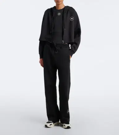 adidas by Stella McCartney Logo cotton wide-leg sweatpants | Thumbnail 6 adidas by Stella McCartney Logo cotton wide-leg sweatpants | Thumbnail 6