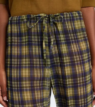 Dries Van Noten Semi-sheer checked wide-leg pants | Thumbnail 2