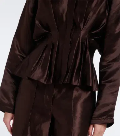 Joseph Erin pleated linen and silk blouse | Thumbnail 2