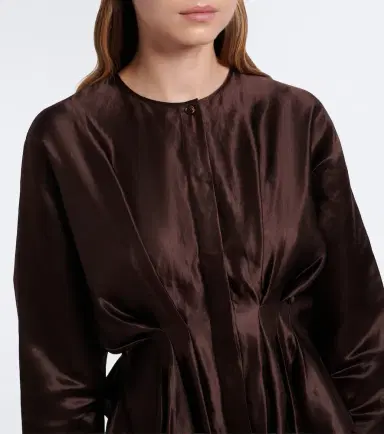 Joseph Erin pleated linen and silk blouse | Thumbnail 6