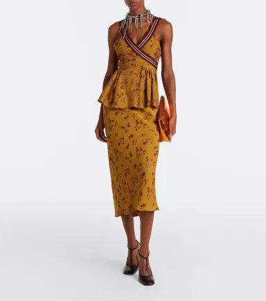 Dries Van Noten Floral midi skirt | Thumbnail 3