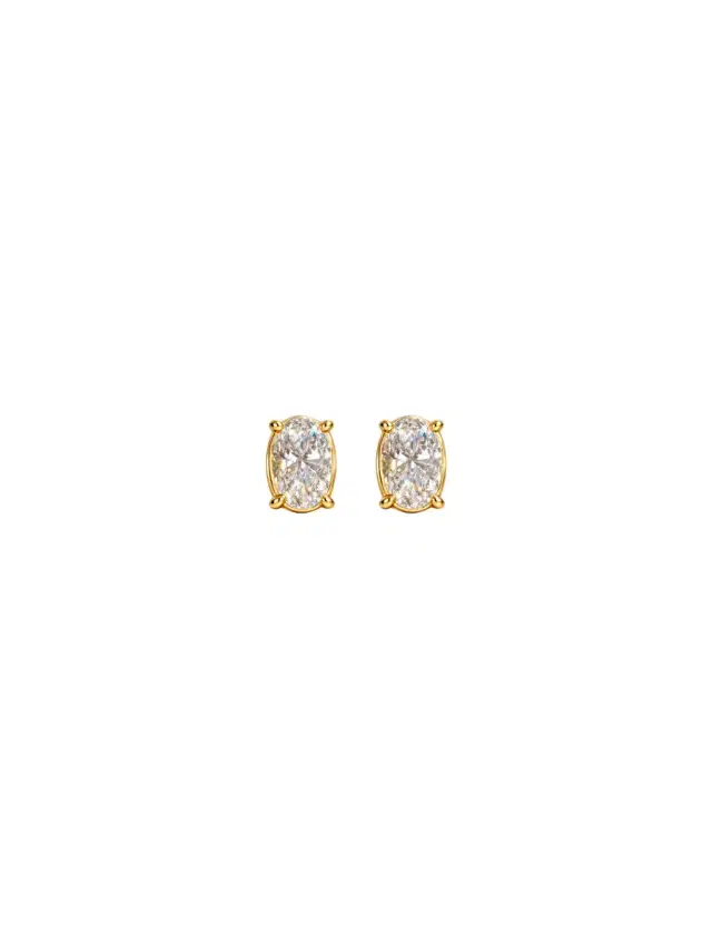Wish Fine Jewelry 1.05ct Diamond 18K Gold Single Stud Earring