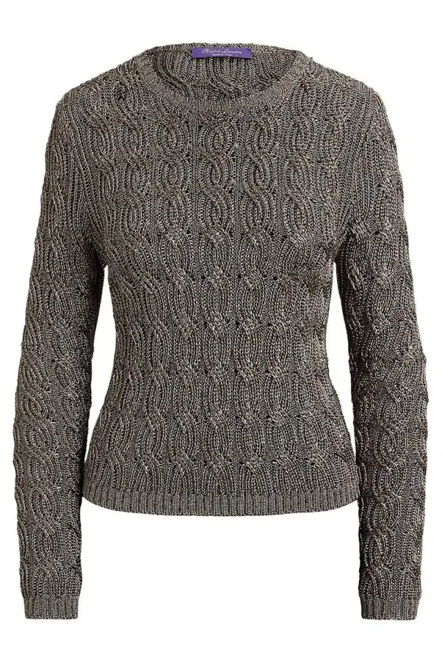 Ralph Lauren Metallic Crewneck Sweater