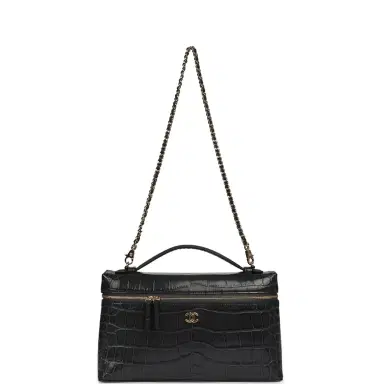 Chanel Chanel Large Top Handle Long Vanity Case Grey Croc Embossed Calfskin Gold Hardware | Thumbnail 7 Chanel Chanel Large Top Handle Long Vanity Case Grey Croc Embossed Calfskin Gold Hardware | Thumbnail 7