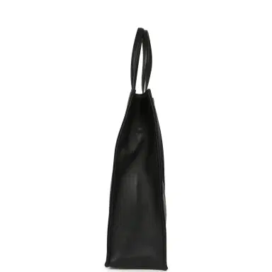 Chanel Chanel Small "Grocery Bag" with Chain Black Calfskin Gold Hardware | Thumbnail 3 Chanel Chanel Small "Grocery Bag" with Chain Black Calfskin Gold Hardware | Thumbnail 3