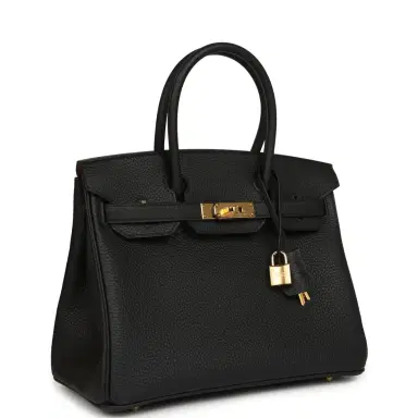 HERMÈS Hermes Birkin 30 Black Togo Gold Hardware | Thumbnail 2
