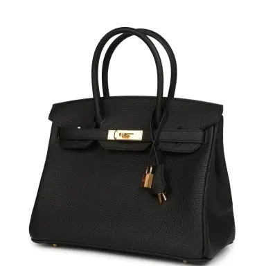 HERMÈS Hermes Birkin 30 Black Togo Gold Hardware | Thumbnail 5