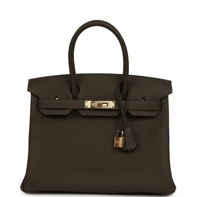 HERMÈS Hermes Birkin 30 Vert Loden Togo Permabrass Hardware