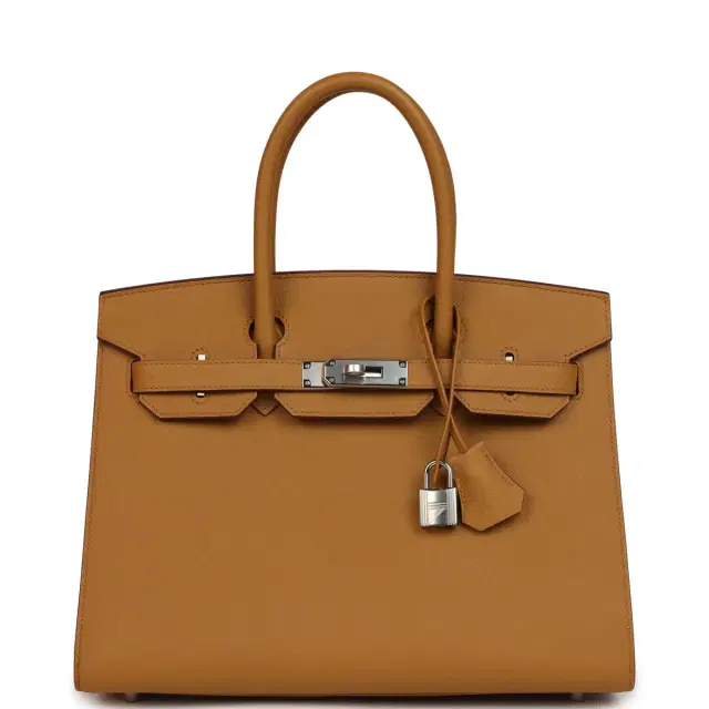 HERMÈS Hermes Birkin Sellier 30 Sesame Epsom Palladium Hardware