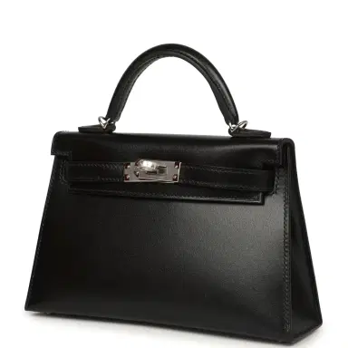 HERMÈS Hermes Kelly Sellier 20 Black Box Palladium Hardware | Thumbnail 5 HERMÈS Hermes Kelly Sellier 20 Black Box Palladium Hardware | Thumbnail 5