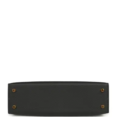 HERMÈS Hermes Kelly Sellier 20 Black Epsom Gold Hardware | Thumbnail 6