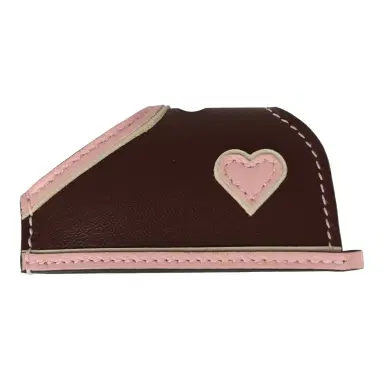 HERMÈS Hermes Rodeo Robeo Coeur Charm PM Craie, Rose Sakura & Terre Milo Lambskin | Thumbnail 4