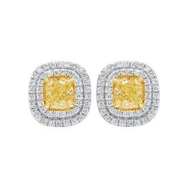 DIANA M. JEWELS Diana M. Jewels 18K Yellow Gold Diamond Stud Earrings by The Solist | Thumbnail 1