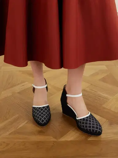 Manolo Blahnik Espadrahi 90 Leather-trimmed Canvas Espadrille Pumps | Thumbnail 2