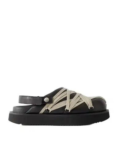 Rick Owens Megalace Platform Leather Mules | Thumbnail 1 Rick Owens Megalace Platform Leather Mules | Thumbnail 1