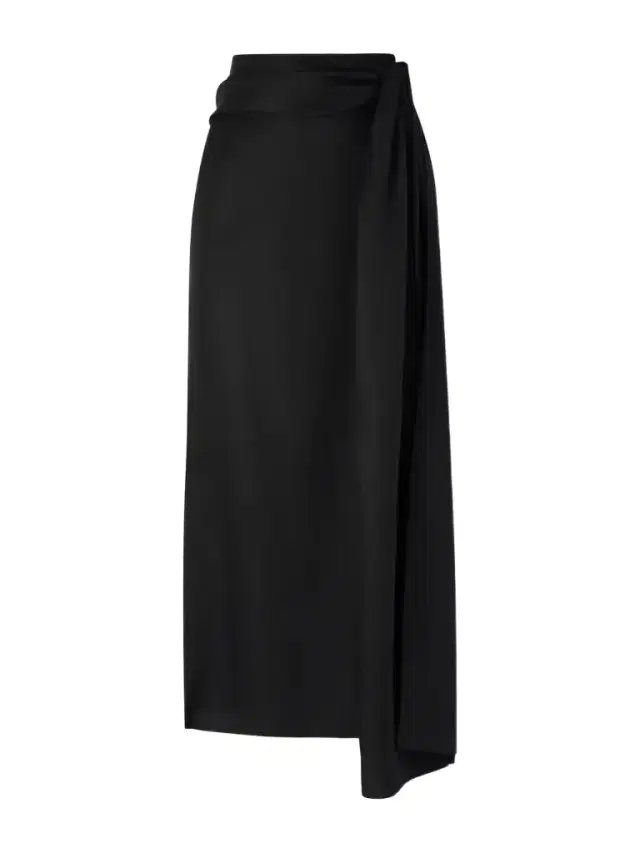 Heirlome Helena Silk-twill Midi Skirt