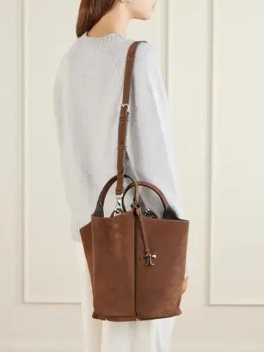 Tod's Apa Secchiello Piccolo Suede Shoulder Bag | Thumbnail 2