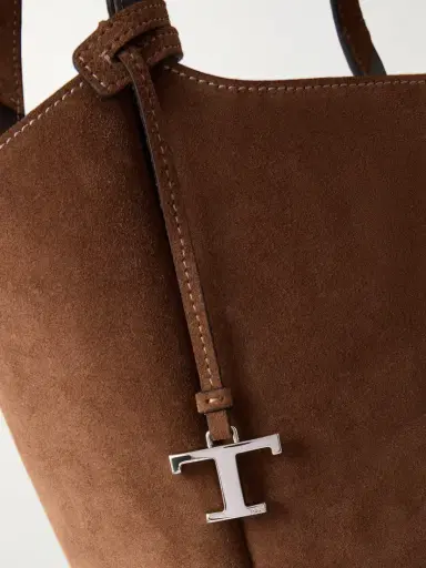 Tod's Apa Secchiello Piccolo Suede Shoulder Bag | Thumbnail 5