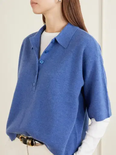 TWP Ss Polo Cashmere-knitted Polo Shirt | Thumbnail 5 TWP Ss Polo Cashmere-knitted Polo Shirt | Thumbnail 5