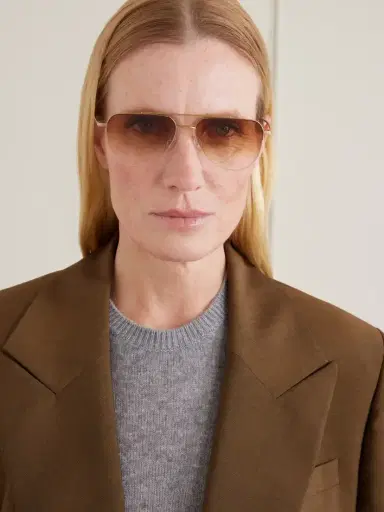 BARTON PERREIRA Mcnair Aviator-style Metal Sunglasses | Thumbnail 2