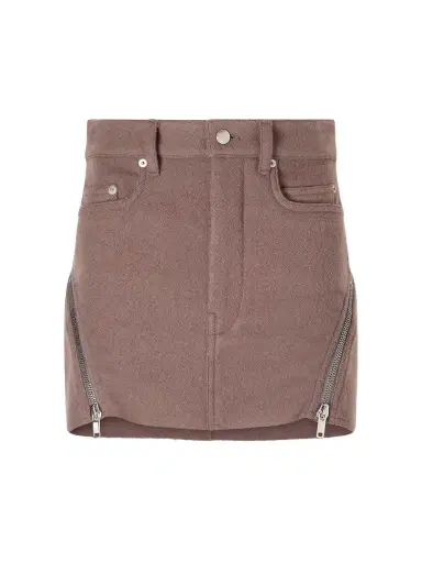 Rick Owens Bolan Banana Virgin Wool Mini Skirt | Thumbnail 1 Rick Owens Bolan Banana Virgin Wool Mini Skirt | Thumbnail 1