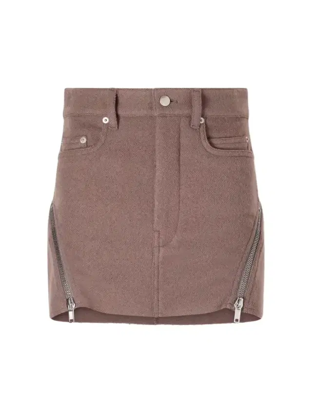 Rick Owens Bolan Banana Virgin Wool Mini Skirt