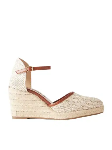 Manolo Blahnik Espadrahi 90 Leather-trimmed Canvas Espadrille Pumps | Thumbnail 1