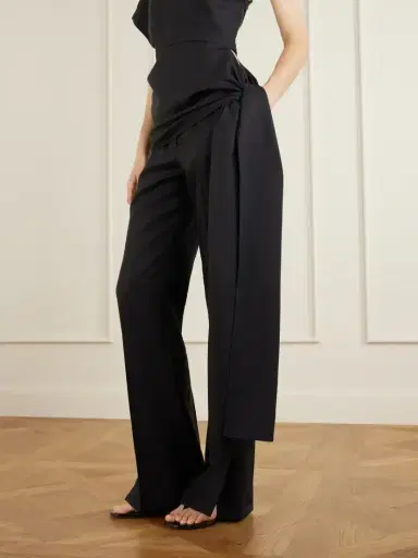 Heirlome Marianne Asymmetric Silk-twill Top | Thumbnail 5