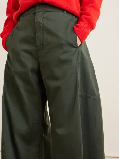 Tibi Reactive Garment Dyed Stretch Twill Wide-leg Pants | Thumbnail 4 Tibi Reactive Garment Dyed Stretch Twill Wide-leg Pants | Thumbnail 4