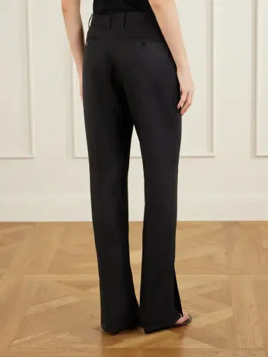 Heirlome Petula Pleated Silk-twill Straight-leg Pants | Thumbnail 4