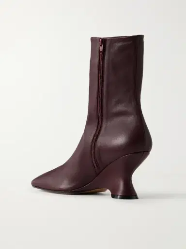 Dries Van Noten Leather Wedge Ankle Boots | Thumbnail 3 Dries Van Noten Leather Wedge Ankle Boots | Thumbnail 3