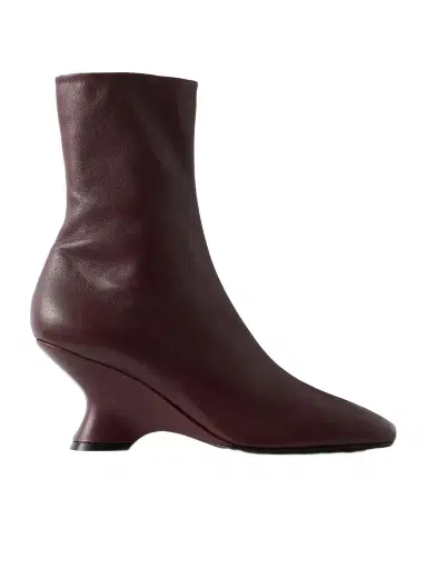 Dries Van Noten Leather Wedge Ankle Boots | Thumbnail 1 Dries Van Noten Leather Wedge Ankle Boots | Thumbnail 1