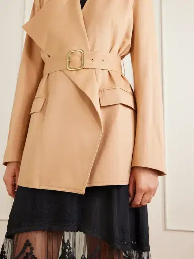 Ulla Johnson Zehra Belted Cotton Blazer | Thumbnail 4