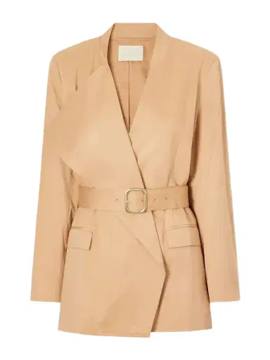 Ulla Johnson Zehra Belted Cotton Blazer | Thumbnail 1