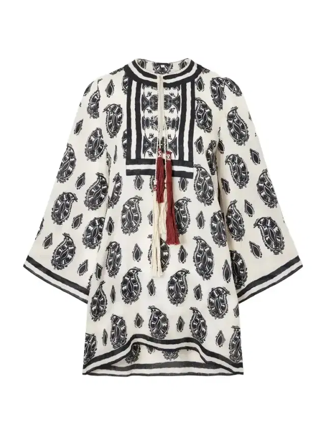 Johanna Ortiz Caretaker Printed Linen Mini Dress