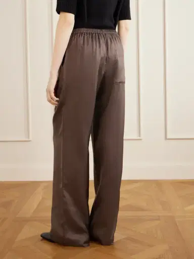 Loulou de Saison Alera Silk Wide-leg Pants | Thumbnail 4